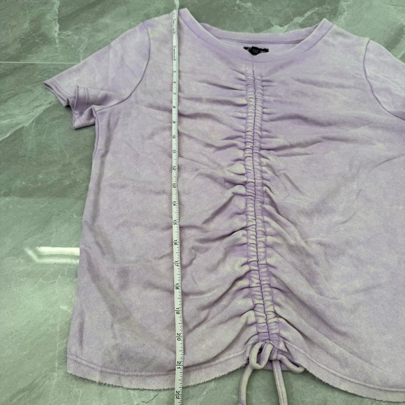 Girls’ Art Class Ruched Acid Wash Short Sleeve Top Size XL 14/16 - Picture 16 of 16